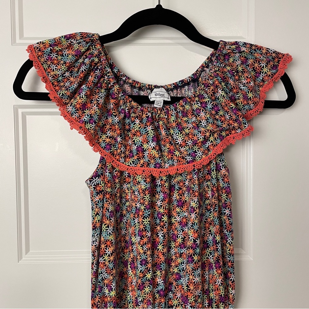 Disney D-Signed girls floral romper, size medium (10/12)